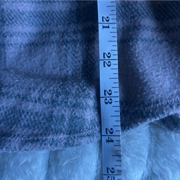 Womens US Large Grey And Pink Plaid Button-Up Flannel Shirt - Picture 3 of 7